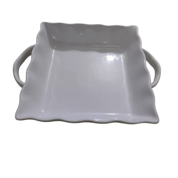 Bandeja de porcelana ondas Kachivaches.online 01 BANDEJA DE CERÁMICA EN ONDAS 🍽️