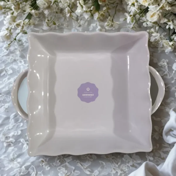 Bandeja de porcelana ondas Kachivaches.online 03 BANDEJA DE CERÁMICA EN ONDAS 🍽️